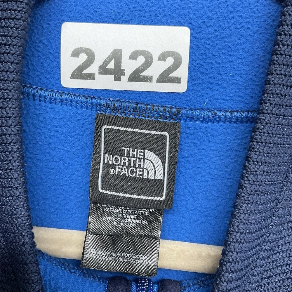 The North Face Men's XL Krestwood Ribbed Thick Knit Full Zip Jacket Blue WornOnc